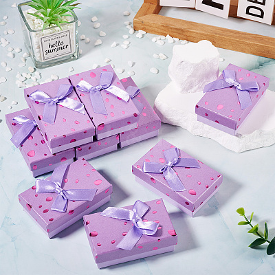Polka Dot Pattern Cardboard Jewelry Packaging Boxes CON-TAC0011-04B-04-1