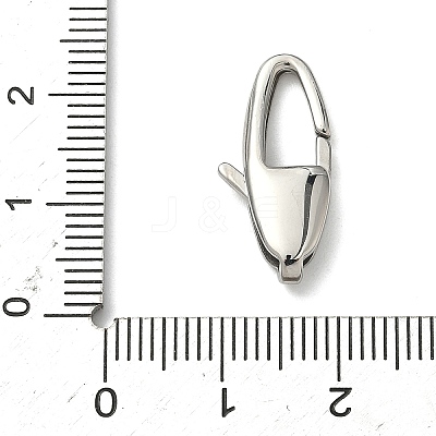 304 Stainless Steel Lobster Claw Clasps STAS-B089-01H-P-1