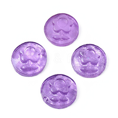 Spray Painted Transparent Resin Cabochons CRES-S302-64-A04-1