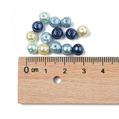 Glass Pearl Bead Sets HY-JP0001-02-N-1