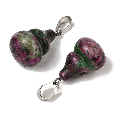 Dyed Natural Marble Pendants G-B127-03P-11-1