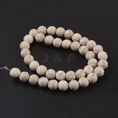 Synthetic Magnesite Beads Strands TURQ-S192-10mm-1-1