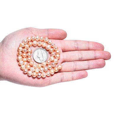 Natural Cultured Freshwater Pearl Beads Strands PEAR-N013-06U-1