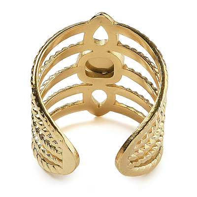 Synthetic Turquoise Finger Rings RJEW-U027-08G-03-1