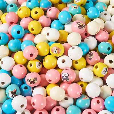 Wood European Beads WOOD-TA0002-62-1