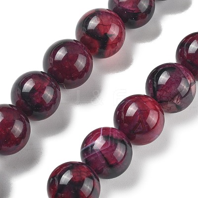 Natural Multi-Color Agate Beads Strands G-A261-B02-14mm-1
