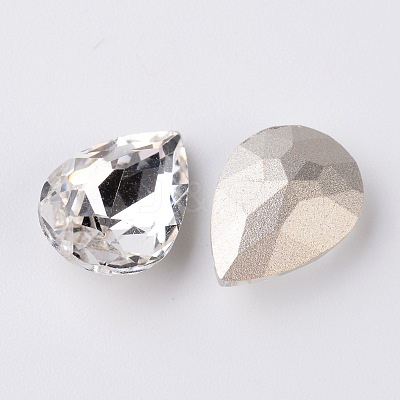 Faceted Teardrop K9 Glass Rhinestone Cabochons RGLA-I001-18x13mm-001-1