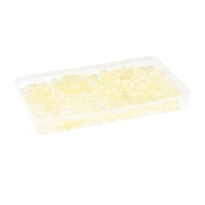 120Pcs 8 Styles Transparent Spray Paint Glass Beads GLAA-FS0002-28-1