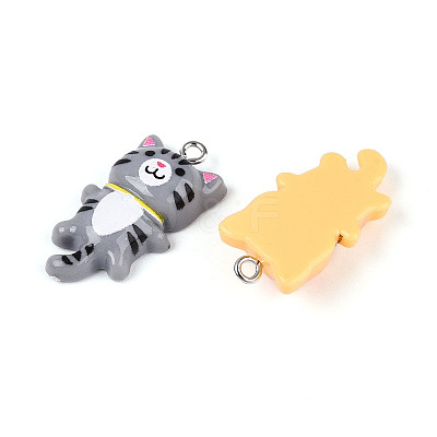 Opaque Resin Pendants RESI-T059-12-1