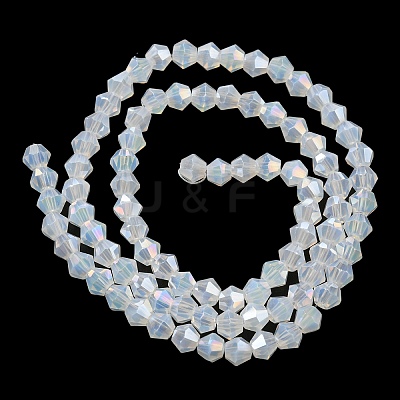 Imitation Jade Electroplate Glass Beads Strands EGLA-A039-J6mm-B05-1