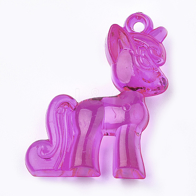Transparent Acrylic Pendants X-TACR-S149-05-1