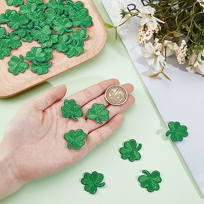 40Pcs Saint Patrick's Day Computerized Embroidery Cloth Self Adhesive Patches PATC-CY0001-51A-1