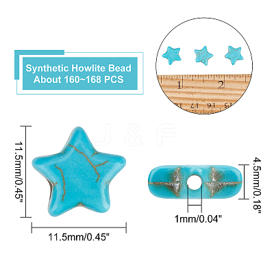 Synthetic Howlite Bead Strands G-AR0003-51-1
