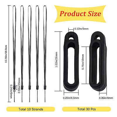 DIY Anti-lost Electronic Stylus & Lighter Pendant Necklace Making Kit AJEW-GF0007-86-1