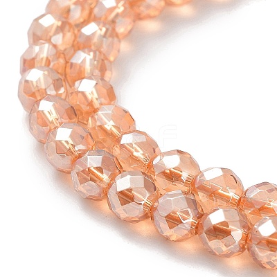 Electroplated Synthetic Quartz Crystal Beads Strands G-Z038-A02-01PL-1-1