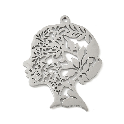 304 Stainless Steel Pendants STAS-V016-16P-1
