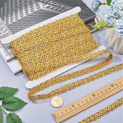 15 Yards Polyester Floral Lace Trim OCOR-GF0002-77-1