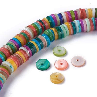 Natural Freshwater Shell Beads Strands X-BSHE-I016-04F-1