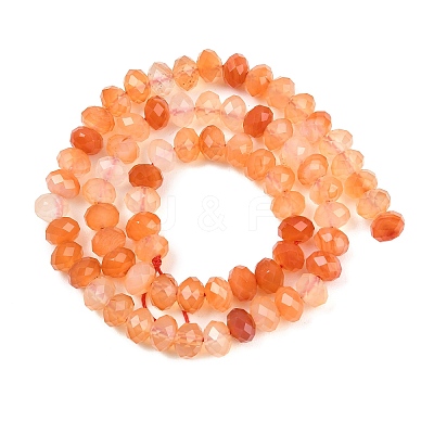 Natural Red Agate Beads Strands G-C259-A37-5x8mm-1