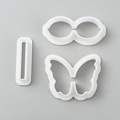 3Pcs Plastic Clay Pressed Molds AJEW-WH20020-216N-01-1