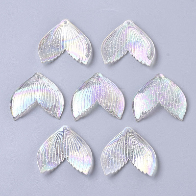 Transparent Acrylic Pendants X-MACR-S361-36A-1