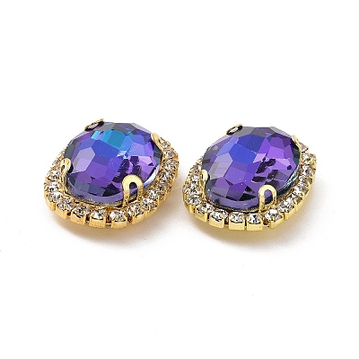 Oval Sew on Rhinestone DIY-E062-05G-A03-1