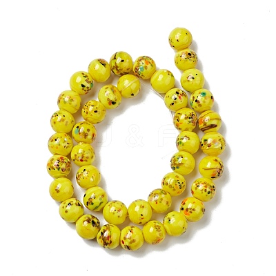 Handmade Lampwork Beads Strand LAMP-C008-02C-1