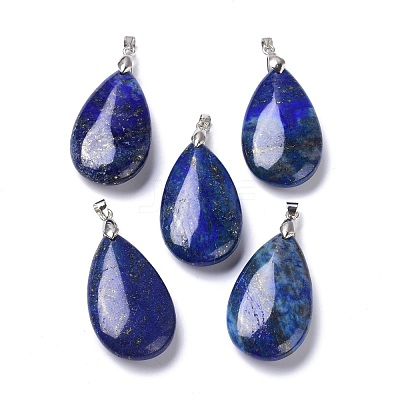 Natural Lapis Lazuli Pendants G-D084-01P-B01-1