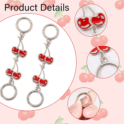 Zinc Alloy Chain Link Purse Strap Extenders AJEW-WH0479-46D-1