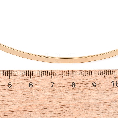3MM 201 Stainless Steel Wire Choker Necklace NJEW-Z098-04G-1