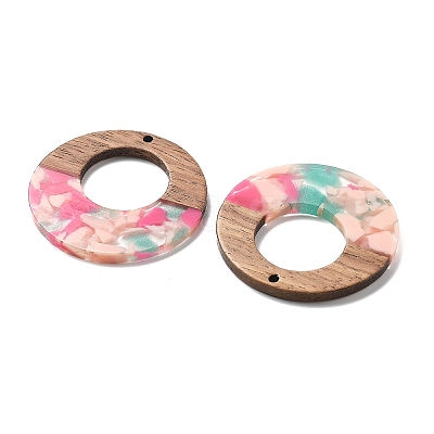 Resin and Walnut Pendants FIND-R051-13H-1