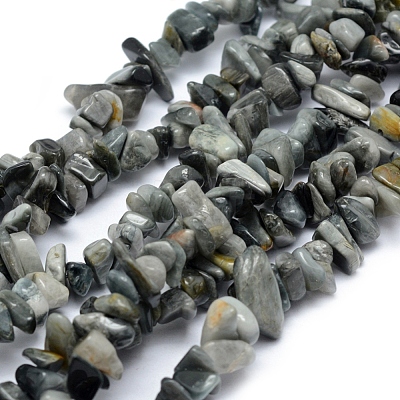 Natural Hawk's Eye Beads Strands G-P332-03-1