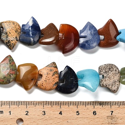 Natural & Synthetic Mixed Gemstone Beads Strands G-Z088-03-1