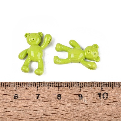Spray Painted Alloy Pendants PALLOY-Q466-02B-1