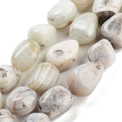 Natural Striped Agate/Banded Agate Beads Strands G-Z061-A02-01-1