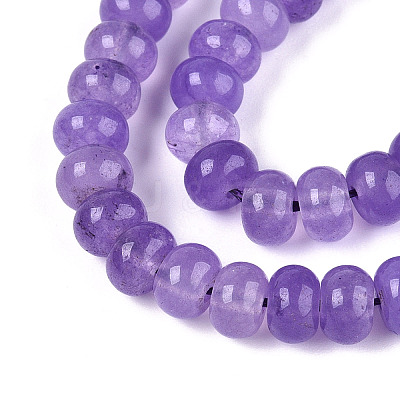 Dyed Natural White Jade Beads Strands G-T139-59A-08-1