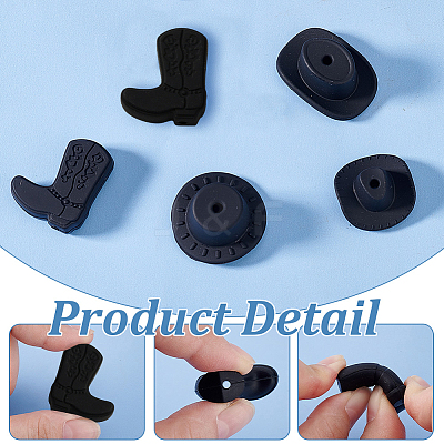 26Pcs 5 Styles Silicone Focal Beads SIL-AR0001-19-1