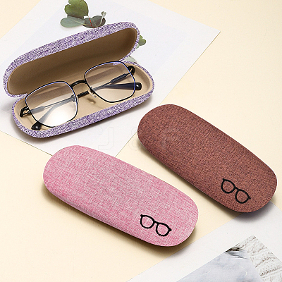 1Pc Oval Polyester Eyeglass Cases AJEW-CN0007-32D-1
