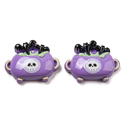Halloween Opaque Resin Decoden Cabochons CRES-H002-02F-1