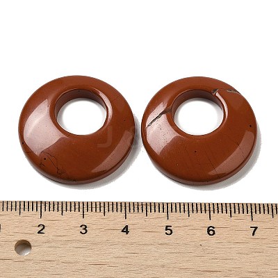Natural Red Jasper Pendants G-T122-76N-1