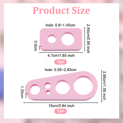 2Pcs 2 Styles Plastic Safety Eye Insertion Tool for Toy Making FIND-OC0013-51B-1