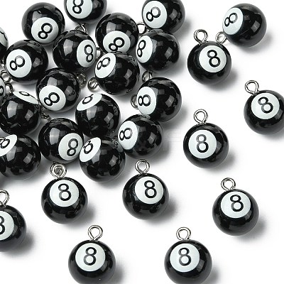 Opaque Resin Pendants RESI-CJC0015-34-1
