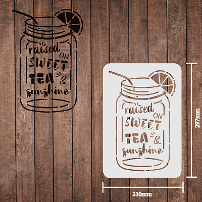 Large Plastic Reusable Drawing Painting Stencils Templates DIY-WH0202-103-1