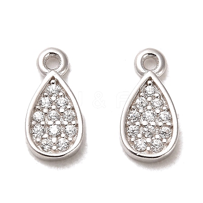 Rhodium Plated 925 Sterling Silver Pendant STER-H110-16P-1