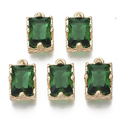 Glass Rhinestone Pendants X-GLAA-N038-20C-1