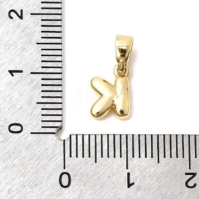 Brass Letter Charms KK-G554-22G-K-1