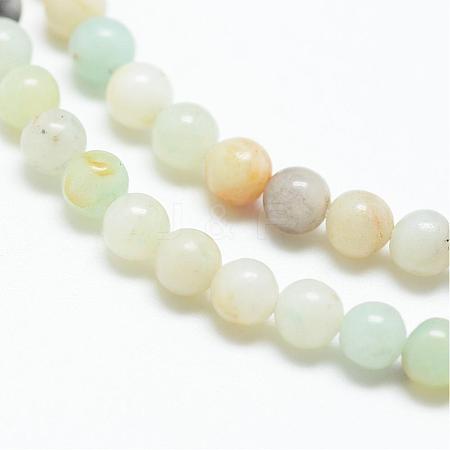 Natural Flower Amazonite Bead Strands G-R172-3mm-17-1