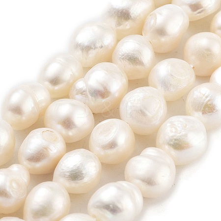 Natural Cultured Freshwater Pearl Beads Strands PEAR-P062-30A-1