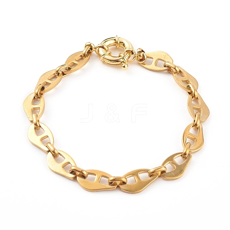 304 Stainless Steel Mariner Link Chain Bracelets BJEW-JB06101-02-1