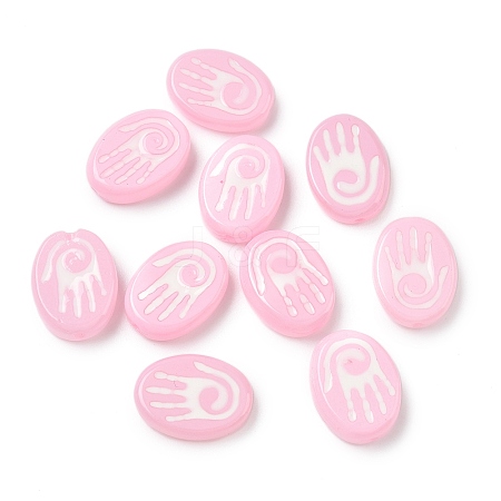 Baking Paint Glass Beads LAMP-D003-06I-1